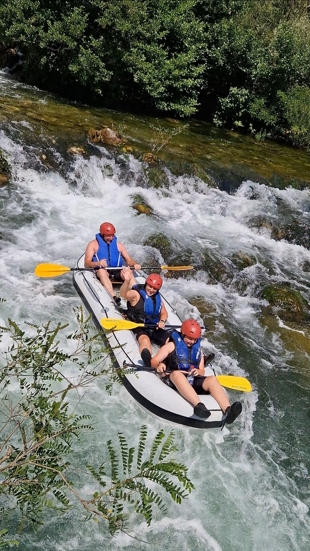 Whitewater rafting on the Cetina River near Split Croatia